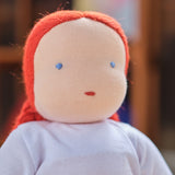 14" Waldorf Girl Doll, Red Hair, Fair Skin