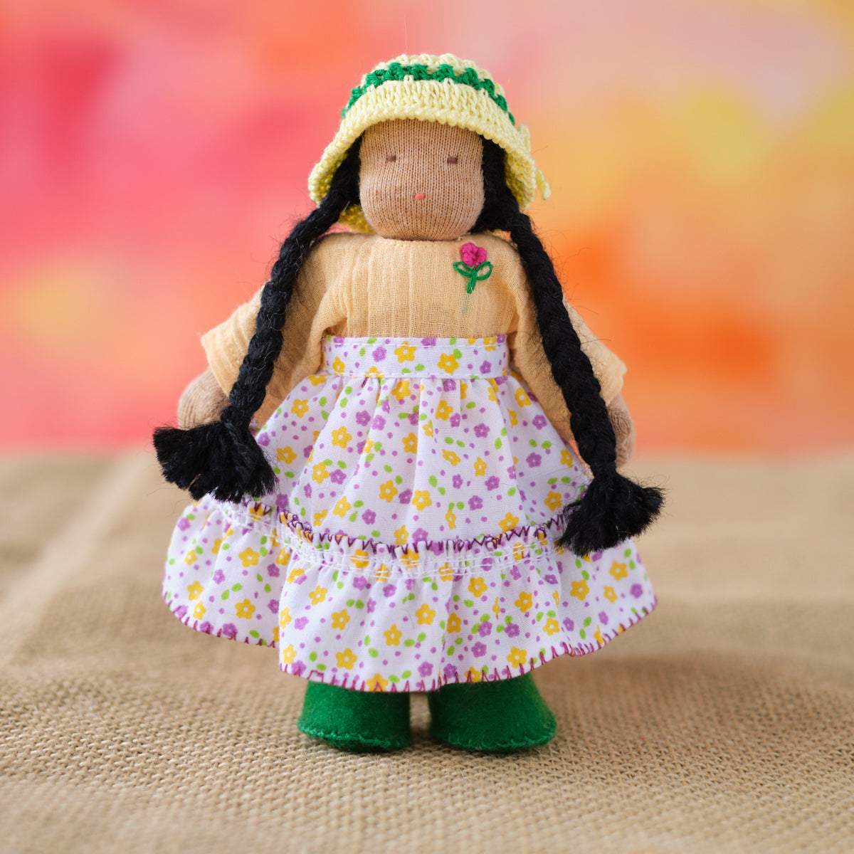 5.5" Waldorf Dollhouse Girl Doll