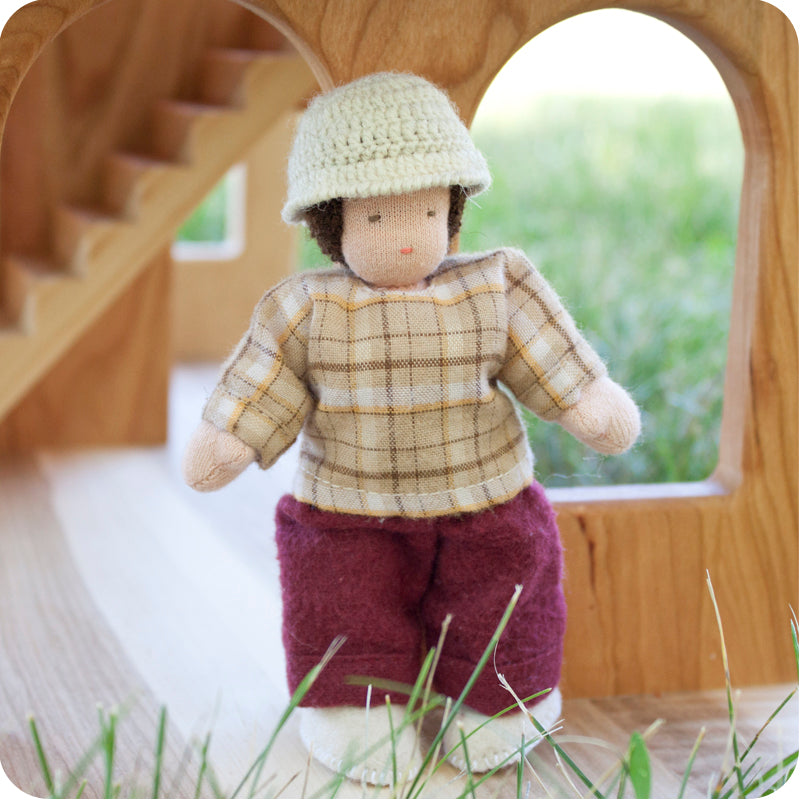 5.5" Waldorf Dollhouse Boy Dolls