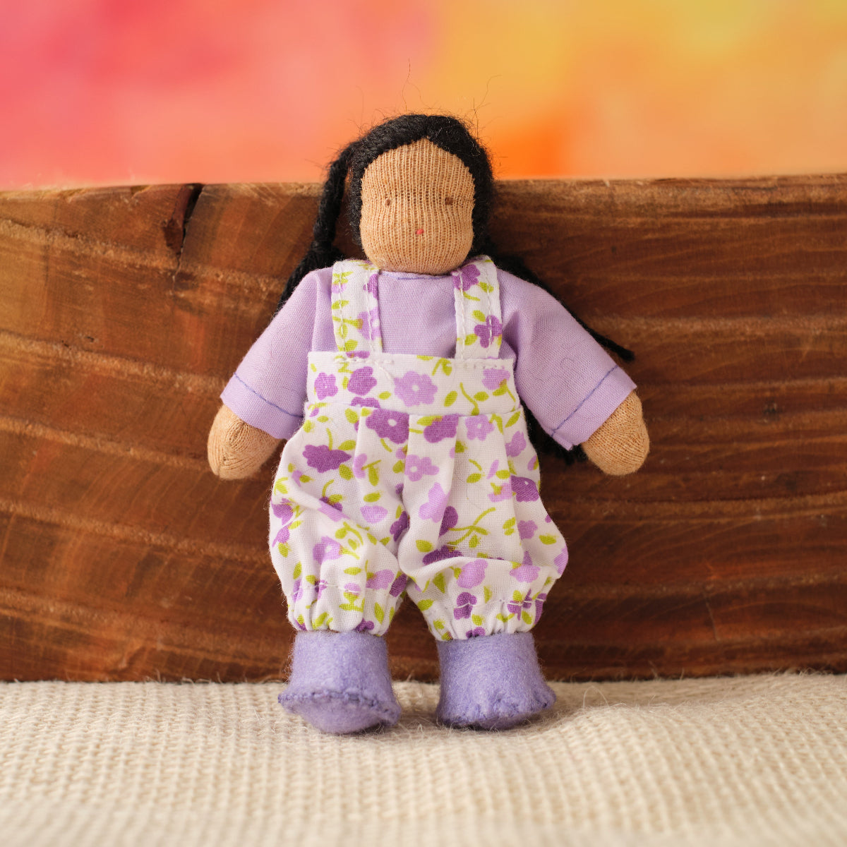 4" Waldorf Dollhouse Little Girl Dolls