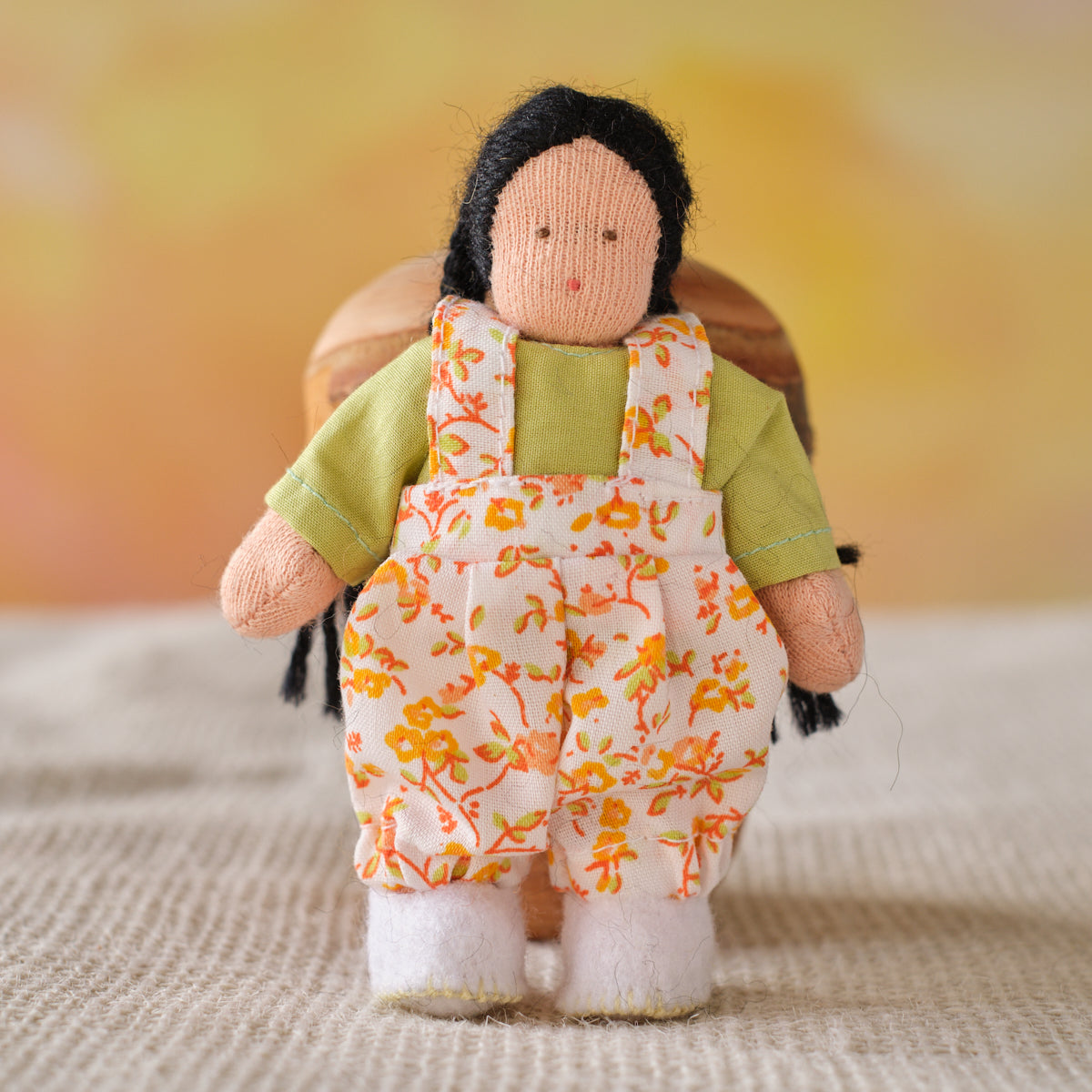 4" Waldorf Dollhouse Little Girl Dolls