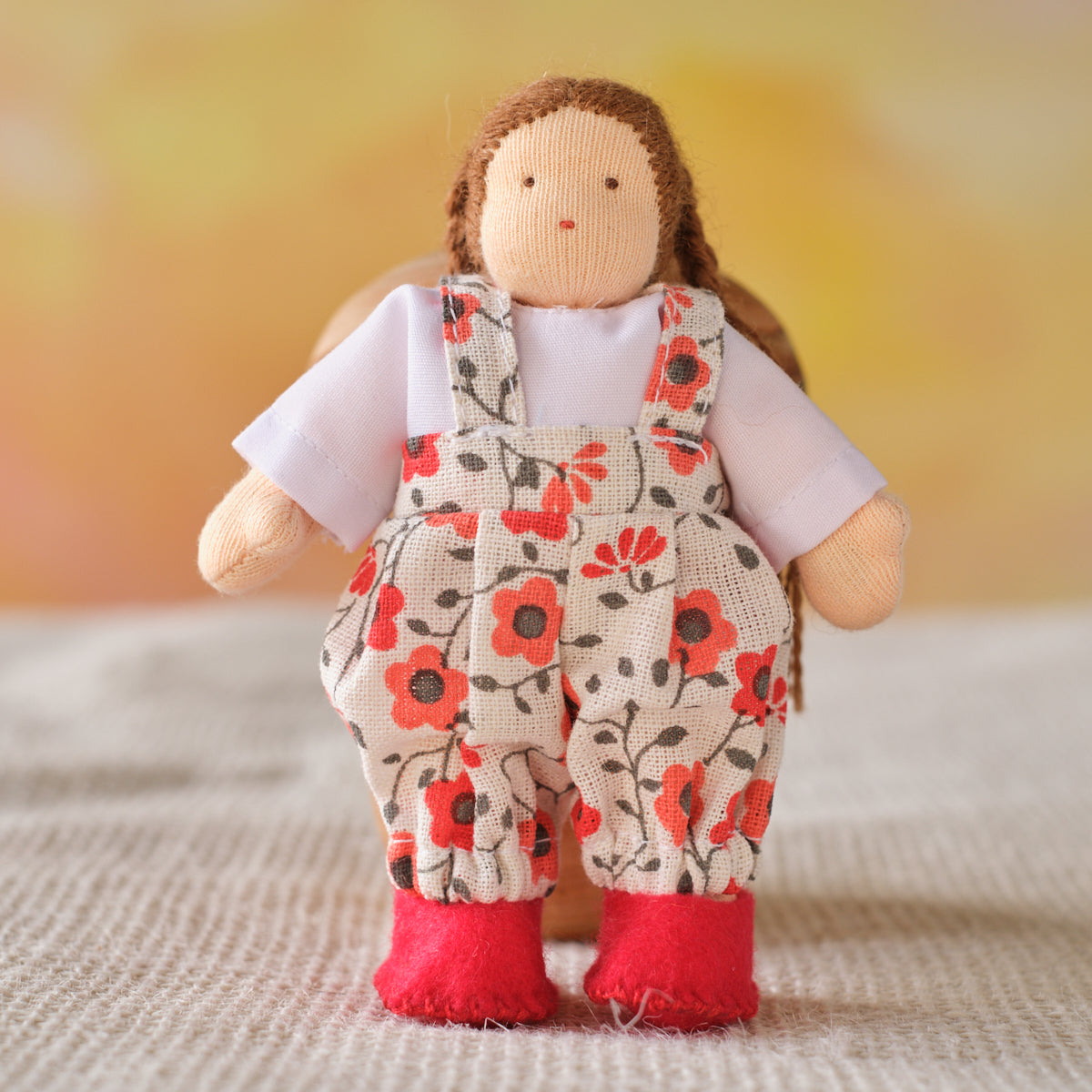 4" Waldorf Dollhouse Little Girl Dolls