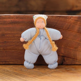 4" Waldorf Dollhouse Soft Body Girl Dolls