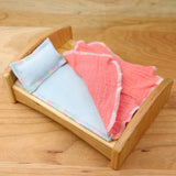 Cherry Wood Dollhouse Bed, Double