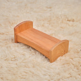 Cherry Wood Dollhouse Bed, Single