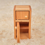 Cherry Wood Dollhouse Furniture - Set of 5 Pieces - Sized for dolls around 6" tall