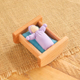 Wooden Dollhouse Cradle