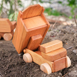 Cherry Wood Dump Truck