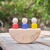 Rocking Boat with 3 Sailors (Primary colors)