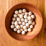 1" Birch Wood Balls - Set of 50 - Unfinished