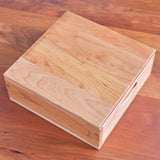 Square Cherry Storage Crate / Tray with Lid - 10 1/2" x 10 1/2" x 4 1/8"