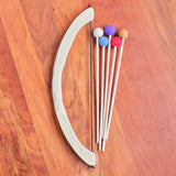 Wooden Bow and 5-Arrow Set