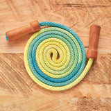 Jump Rope with Wooden Handles (7.5 ft), Dyed Rope