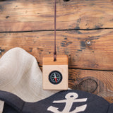 Directional Wood Pocket Fluid-Filled Compass or Necklace, Rectangle/Square, Multicolor, Maple Bottom