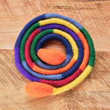 Multi-Colored Felted Jump Rope, 76"+ or 96"