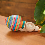 Rainbow Striped Ring Spinning Top