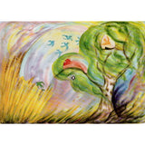 Jumbo Size Four Seasons Story Cards with Rotating Wheel of Images - Set of 4