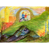 Jumbo Size Four Seasons Story Cards with Rotating Wheel of Images - Set of 4