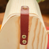 Natural Wooden Mailbox with Pretend Letters