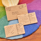 Natural Wooden Mailbox with Pretend Letters