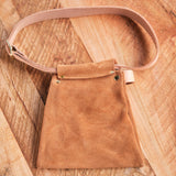 Brown Suede/Leather Tool Belt Pouch