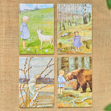 Elsa Beskow 4 Puzzle Boxed Set, Songs - Pelle's New Suit and Other Images