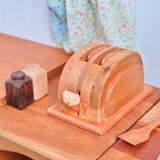 Cedar Wooden Play Toaster - backordered until 12/28