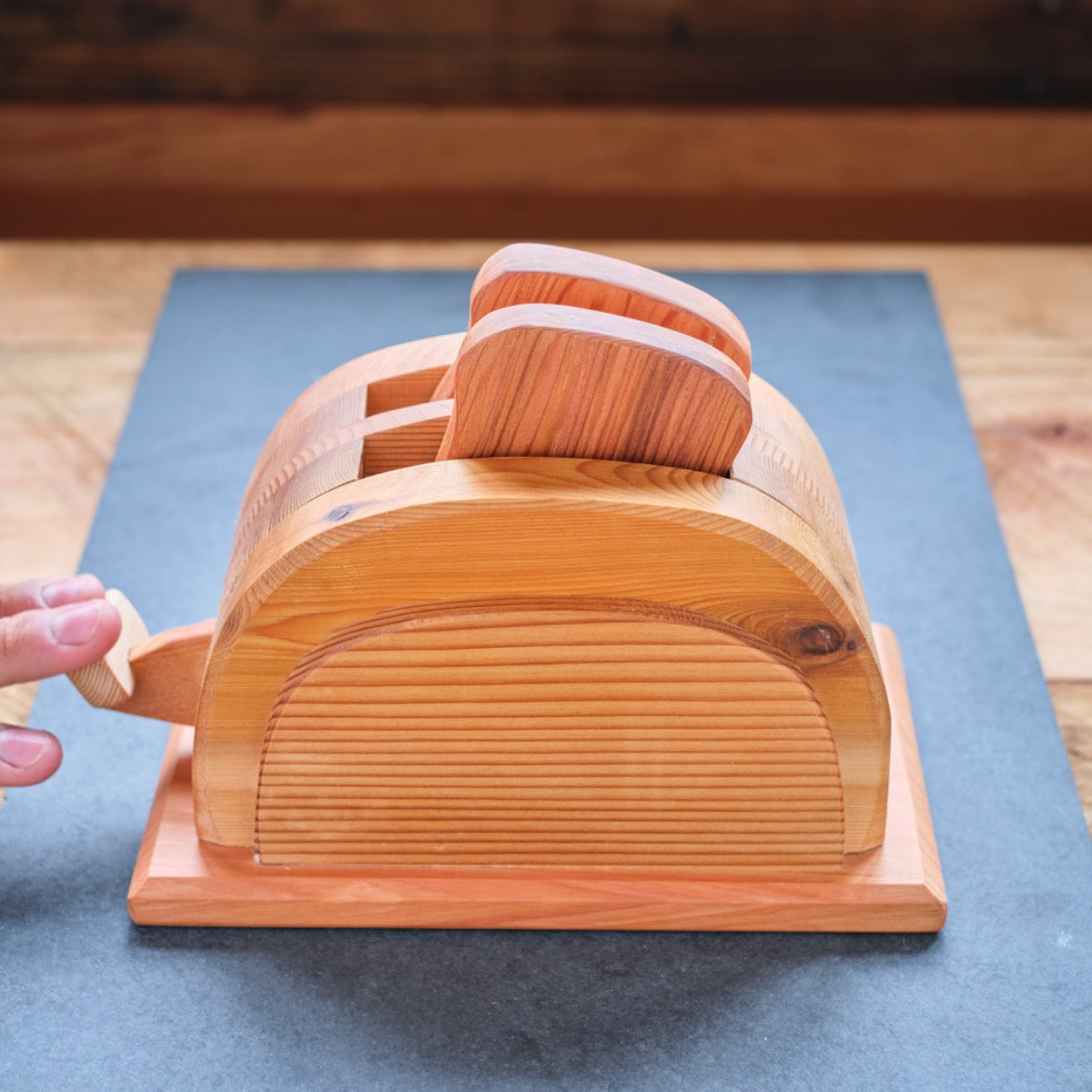 Cedar Wooden Play Toaster Cedar Wooden Play Toaster