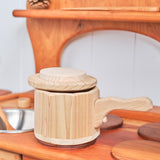 Wooden Cooking Pot with Handle