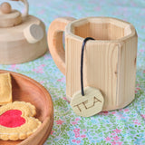 Wooden Tea Cup with Wooden Tea Bag