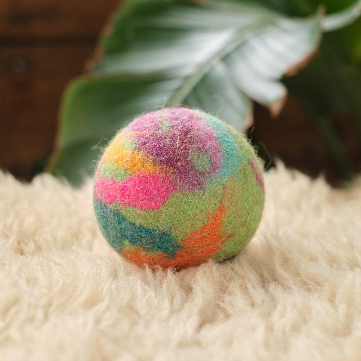 Handmade Wool Felt Ball, Marble Pattern, 8 cm