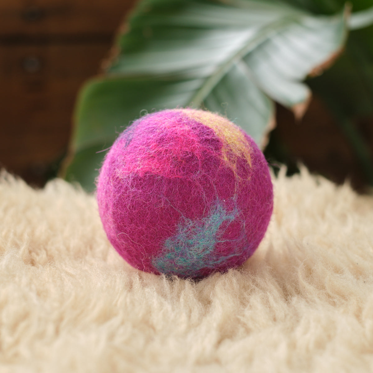 Handmade Wool Felt Ball, Marble Pattern, 8 cm