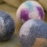 Handmade Wool Felt Ball, Marble Pattern, 8 cm