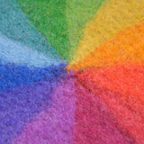 Felted Color Wheel Rainbow Mat
