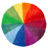 Felted Color Wheel Rainbow Mat - 20" Diameter