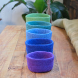 Round Felted Nesting Bowls - Set of 5