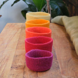 Round Felted Nesting Bowls - Set of 5