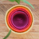 Round Felted Nesting Bowls - Set of 5