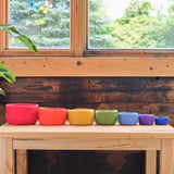 Round Felted Nesting Bowls - Set of 7 - Primary