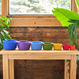 Round Felted Nesting Bowls - Set of 7 - Primary