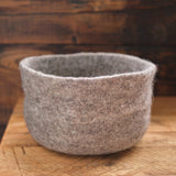 Round Felted Nesting Bowls - Neutrals - Set of 7