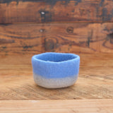 Two Tone 7 Piece Round Nesting Felt Baskets