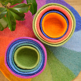 Round Felted Nesting Bowls - Set of 5