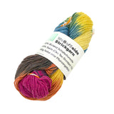 Organic Plant-Dyed, 2-Ply Wool & Silk Yarn - Rainbow