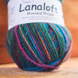 Lanaloft Yarn - Worsted Weight - Hand Painted