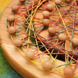 Round Weaving Peg Loom, 12", Finished