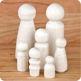 Wooden Craft Peg Dolls - Select Individually