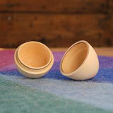 Hollow Wooden Egg - 2 3/4" Tall