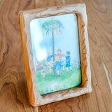 4" x 6" Cherry Sculpted Picture Frame with Cardboard Easel Backing - Glass or Plexiglass