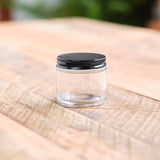 2 oz. Glass Paint Jar with Metal Lid